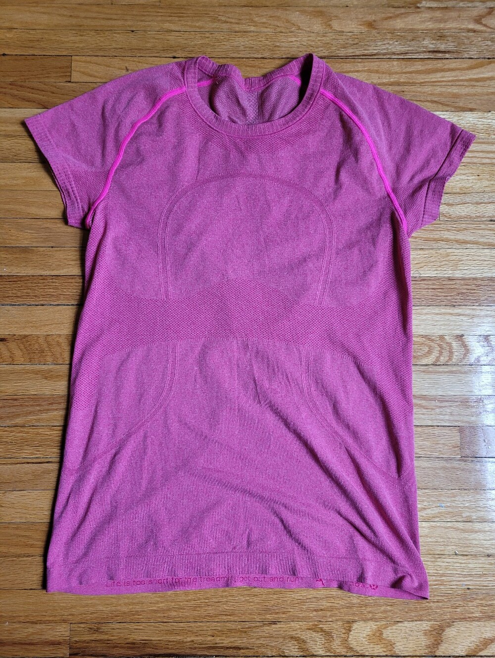 Lululemon Swiftly Short Sleeve Tee Pink Size 12 Running Yoga Hiking